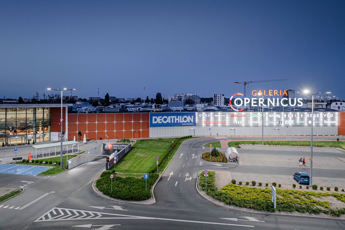 Galeria Copernicus Toruń – modernisation de l’éclairage du parking