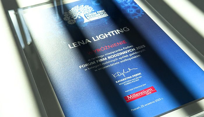 Lena Lighting parmi les leaders de la croissance – distinction dans le classement Forbes !