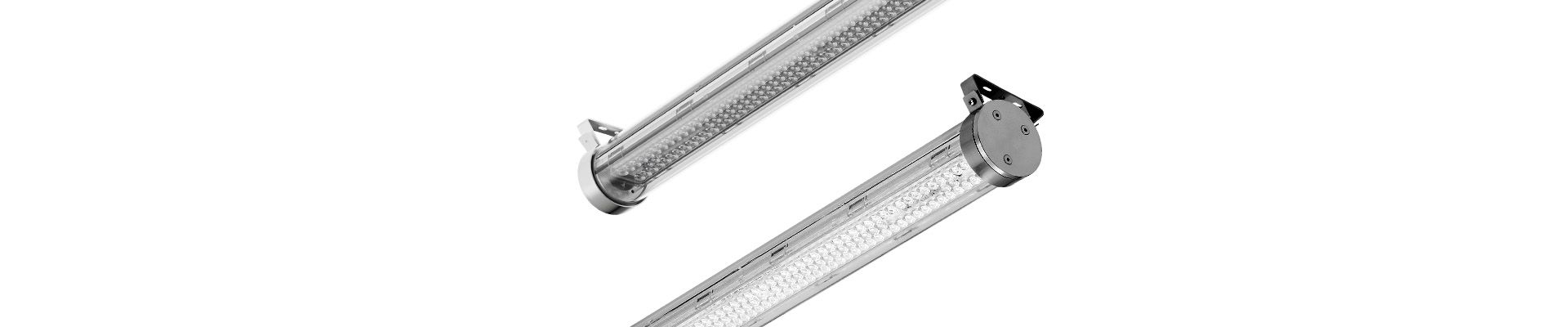 Tube IP69K robuste et économe en énergie - idéal pour les conditions extrêmes. Jusqu'à 194 lm/W, UGR