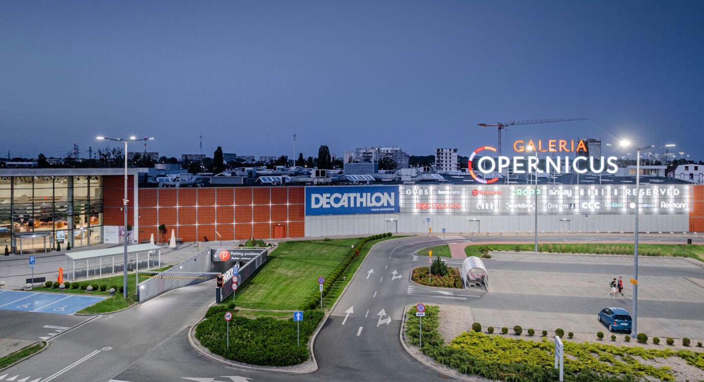 Galeria Copernicus Toruń – modernisation de l’éclairage du parking